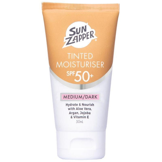 SUN ZAPPER Tinted Moisturiser Medium/Dark SPF 50+ 50ml