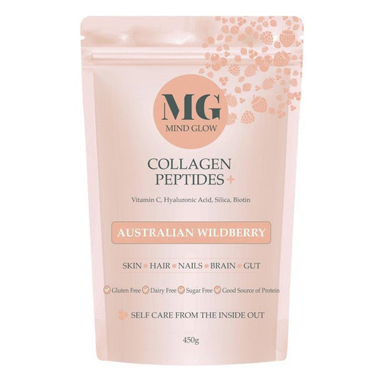 Mind Glow Australian Wildberry Collagen Peptides+ 450g Single Pack