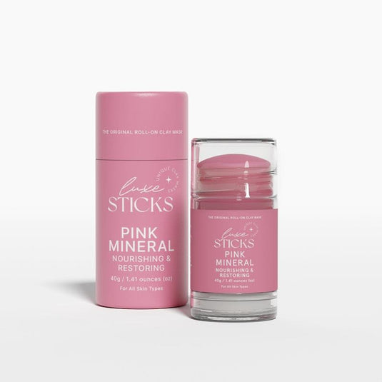 LuxeSticks Pink Mineral Clay Stick 40g