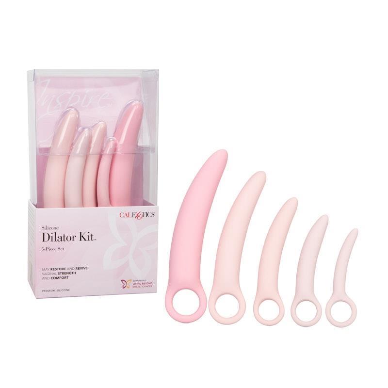Load image into Gallery viewer, CalExotics Inspire Silicone Dilator 5 Piece Set Pink
