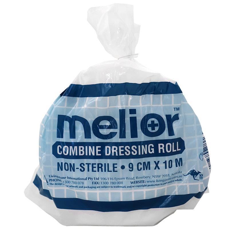 Load image into Gallery viewer, Melior Combine Dressing Roll Non-Sterile 9cm x 10m 1Piece
