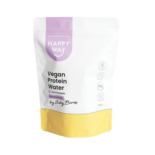 Happy Way Ashy Bines Passionfruit Vegan Protein Water Powder 420g
