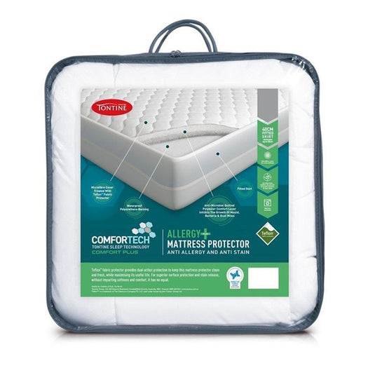 Tontine Comfortech Comfort Plus Double Bed Anti Allergy Mattress Protector 1pc