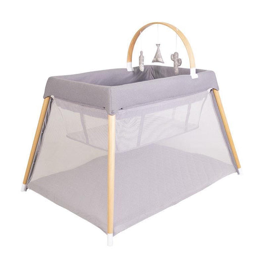 Bebecare Zuri Timber Travel Cot Natural