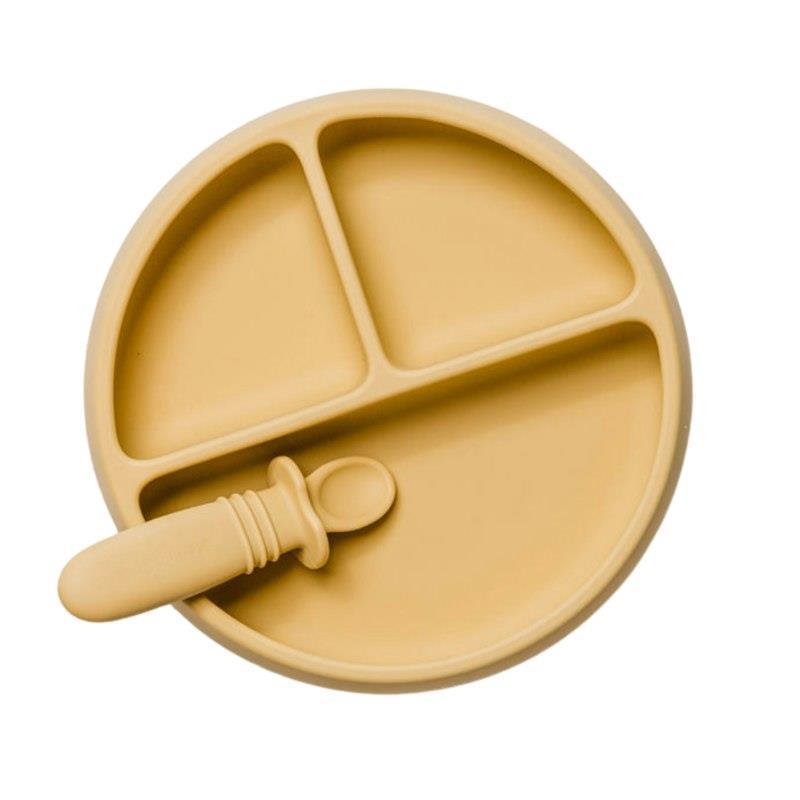 Load image into Gallery viewer, Starting Solids Australia Suckie Scoop Divided Plate Biscoff

