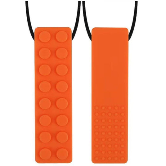Sensory Safari Sensory Necklace Block Orange