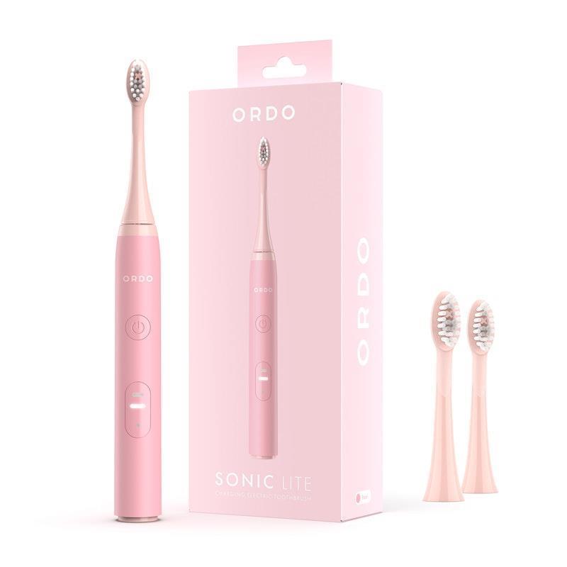 Load image into Gallery viewer, ORDO Sonic Lite Toothbrush &amp; 2x Brush Head Bundle Petal
