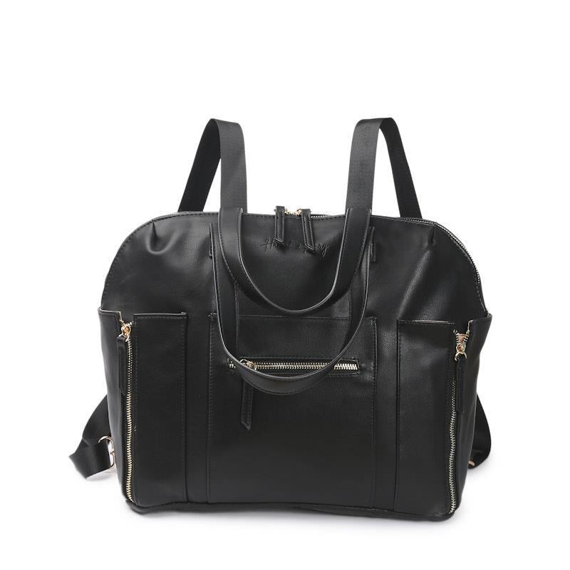 Load image into Gallery viewer, Hannah &amp; Henry Chelsea Convertible Nappy Bag Black
