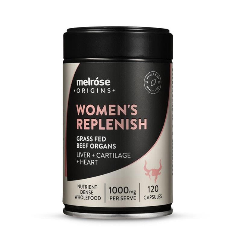 Load image into Gallery viewer, Melrose Origins Women's Replenish Grass Fed Beef Organs 120Capsules

