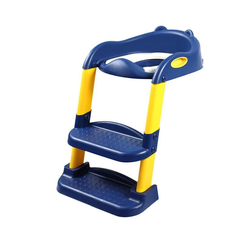 Load image into Gallery viewer, BoPeep Kids Toilet Ladder Toddler Training Step Stool Soft Seat Non Slip Blue
