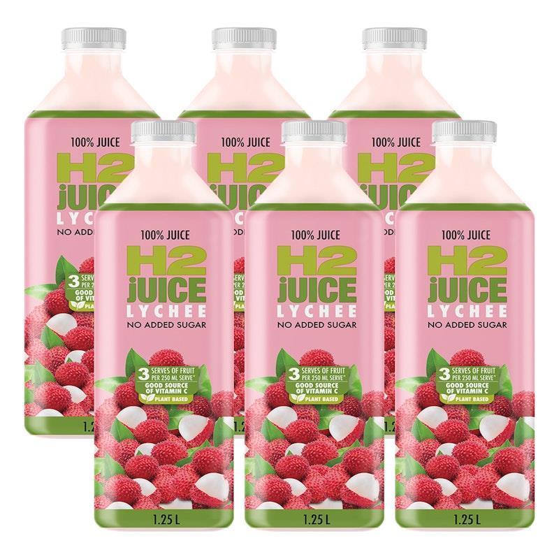 Load image into Gallery viewer, H2 Juice 1.25L Lychee 6Pack
