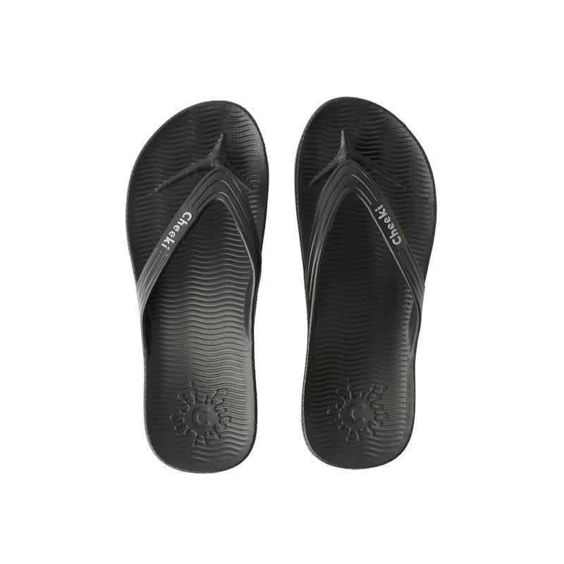 Load image into Gallery viewer, Arch Support Thongs - Black Mens US 9

