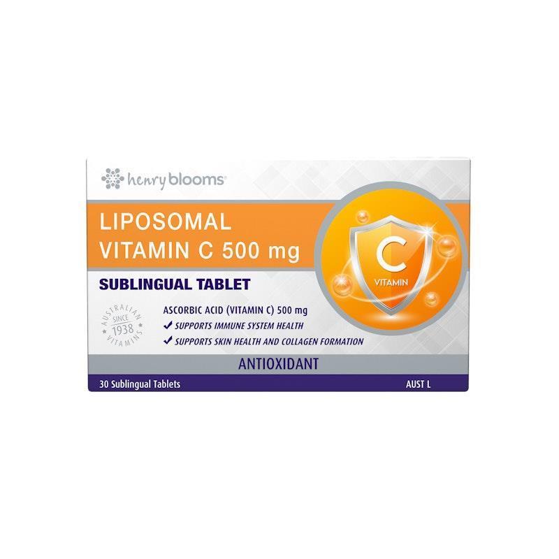 Load image into Gallery viewer, Henry Blooms Liposomal Vitamin C Sublingual Tablets 30s 1unit
