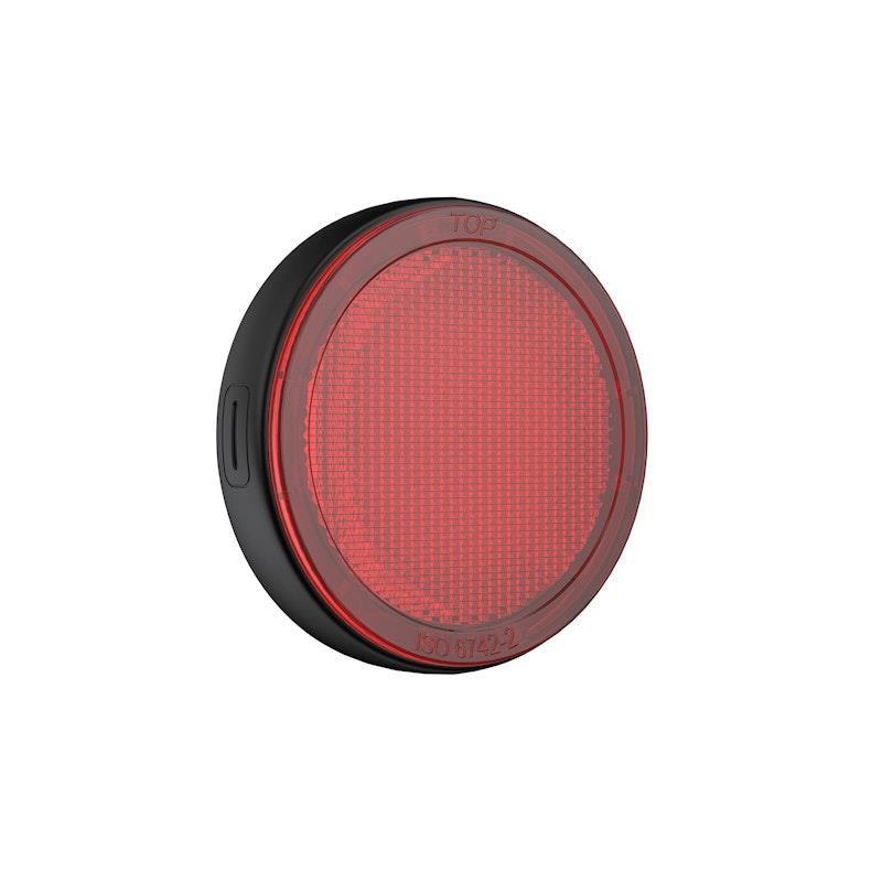 Load image into Gallery viewer, Laser Round Red Reflector Smart Tag 1 Piece
