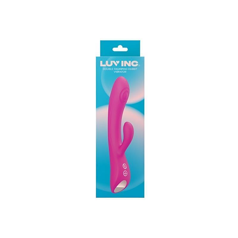 Load image into Gallery viewer, Luv Inc Double Thumping Rabbit Vibrator - Pink 1Piece
