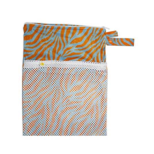 tyoub Big Wet Bag – Tiger Blue Orange One Size