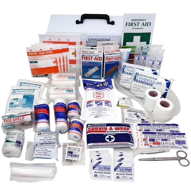 Load image into Gallery viewer, Livingstone Sports First Aid Kit Small Complete Set In PVC Case Bundle
