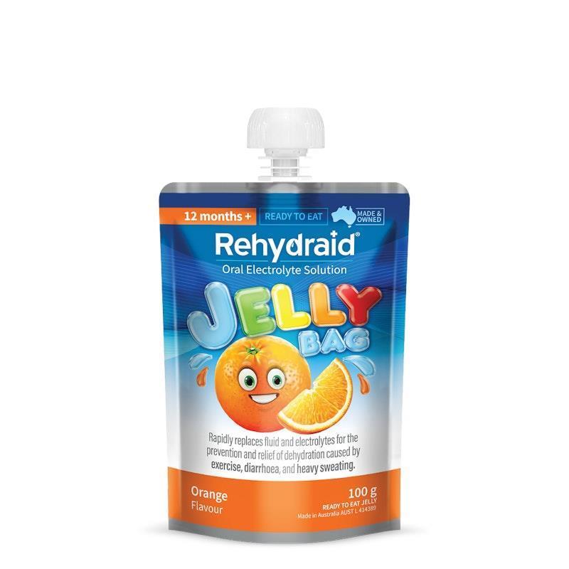 Load image into Gallery viewer, Rehydraid Electrolyte Jelly Bags Orange 24x100g
