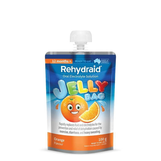 Rehydraid Electrolyte Jelly Bags Orange 24x100g