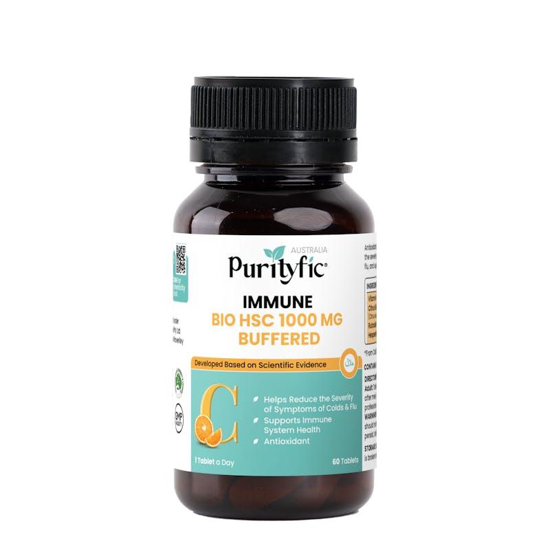 Load image into Gallery viewer, PURITYFIC Immune BIO HSC 1000 mg Buffered 60 Film Coated Tablets 1Unit
