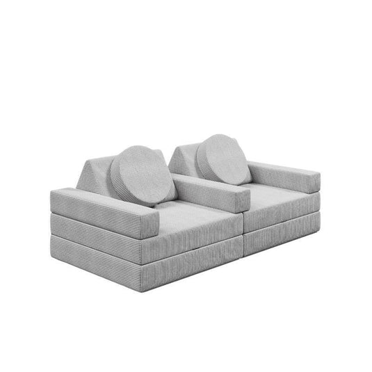 Loungey Mini 11 Piece Corduroy Silver Mist