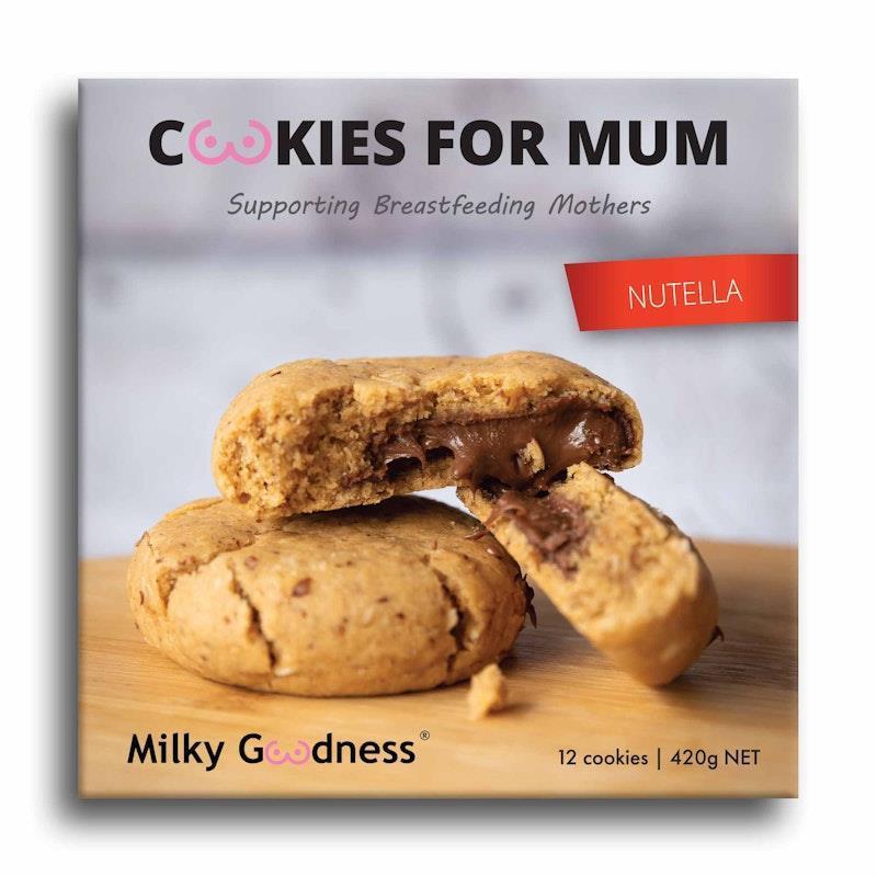 Load image into Gallery viewer, Milky Goodness Nutella Lactation Cookies 12Pack

