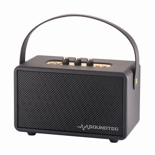 Laser SoundTec Retro Bluetooth Boombox Black