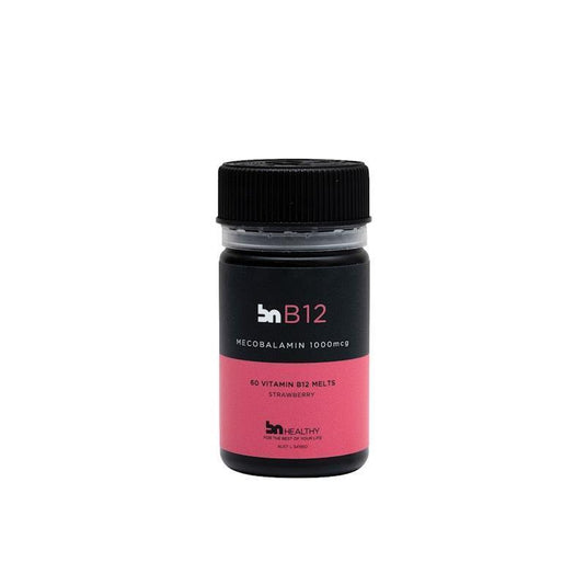 BN Healthy B12 Strawberry - Mecobalamin 1000mcg 60 Melts
