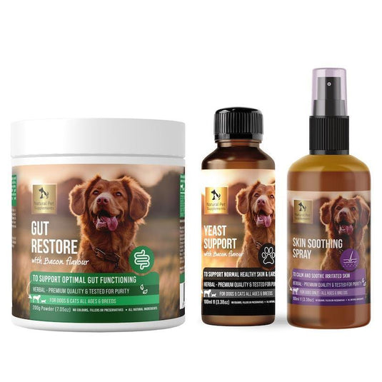 Natural Pet Supplements Yeast Kit For Dogs and Cats Bundle