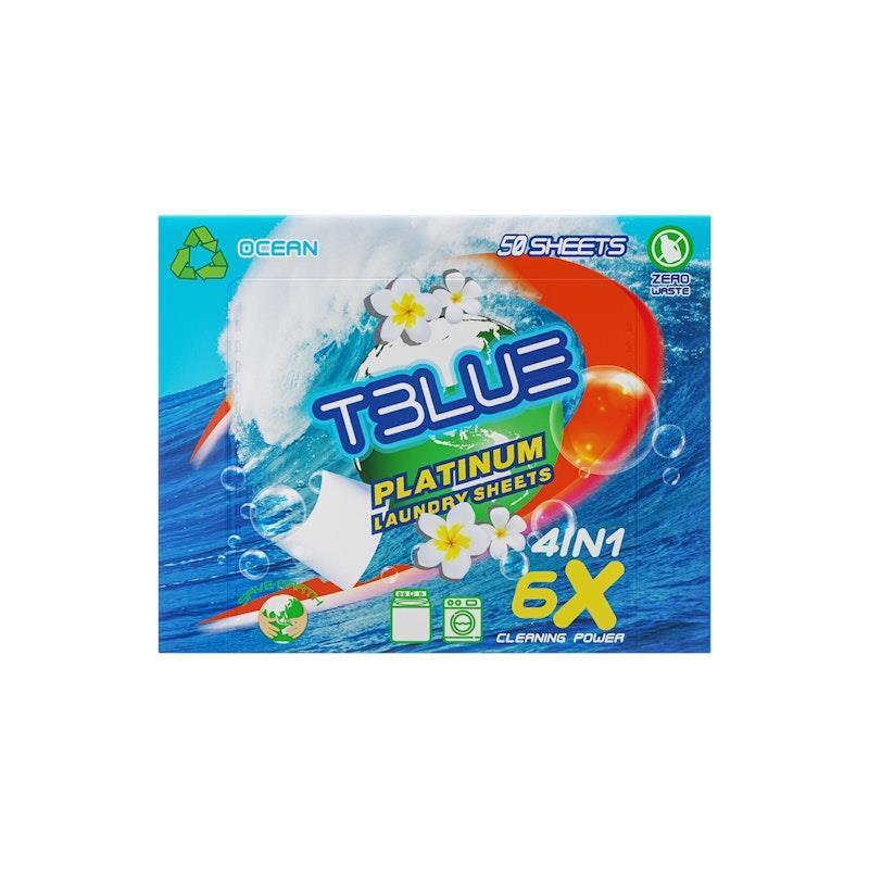 Load image into Gallery viewer, TBLUE Laundry Detergent Sheets Ocean Pack of 50 Sheets
