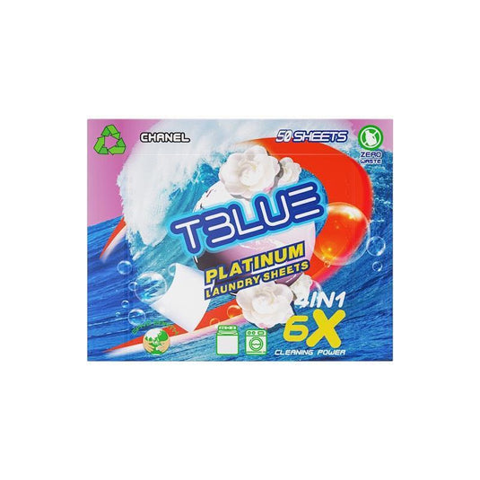 TBLUE Laundry Detergent Sheets Chanel Pack of 50 Sheets