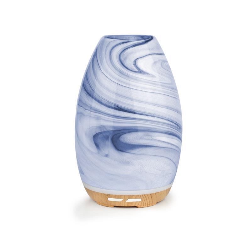 Load image into Gallery viewer, Lively Living Aroma-Swirl Glass Diffuser Denim

