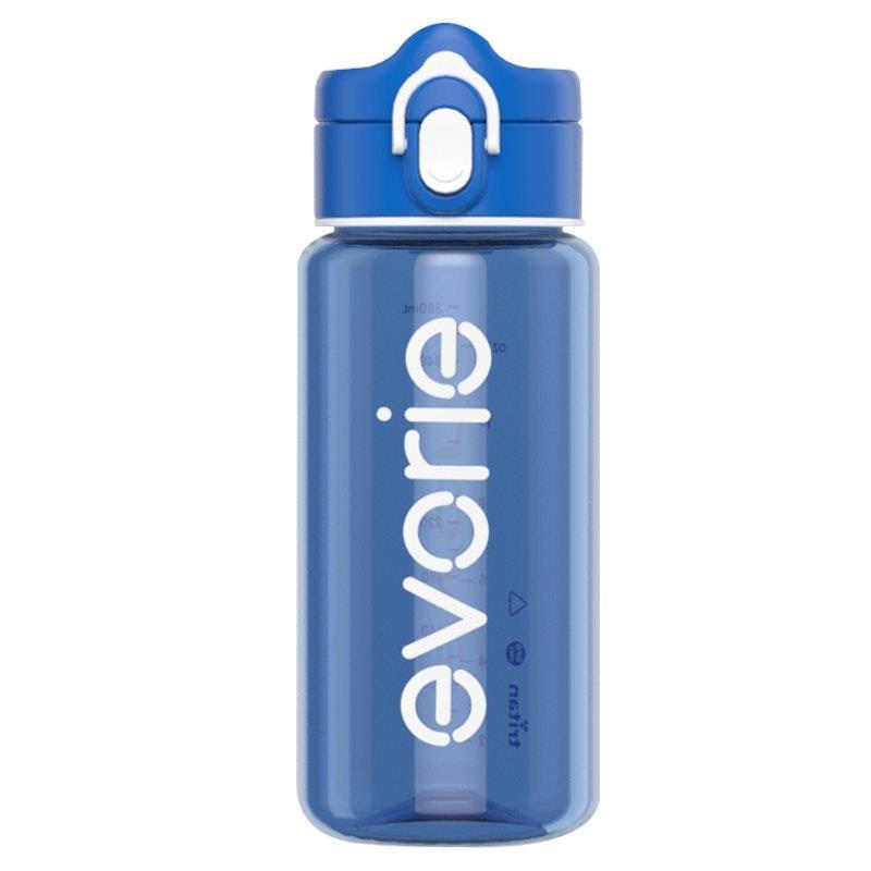 Load image into Gallery viewer, Evorie Tritan Kids Drinking Spout Water Bottle 380mL, Classic Blue 1Unit
