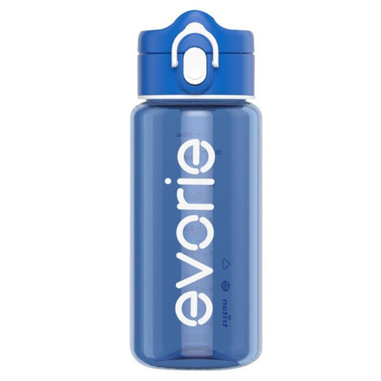 Evorie Tritan Kids Drinking Spout Water Bottle 380mL, Classic Blue 1Unit