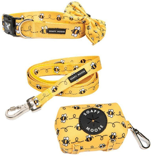 Soapy Moose Extra Small Dog Collar, Lead  & Poop Bag Pack