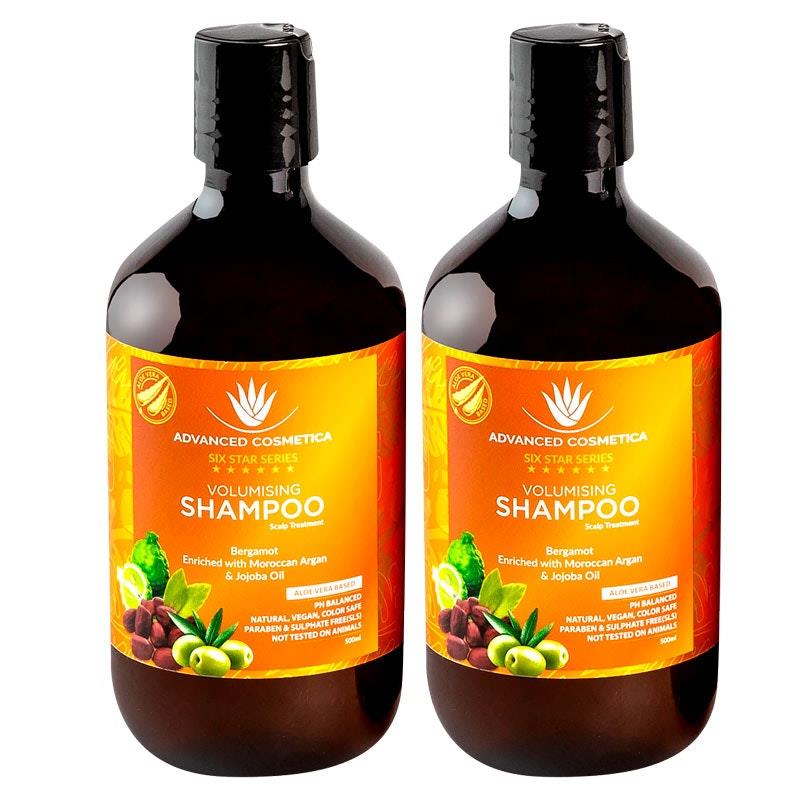 Load image into Gallery viewer, Advanced Cosmetica Six Star Series Volumising Shampoo (500ml) X2 Bundle
