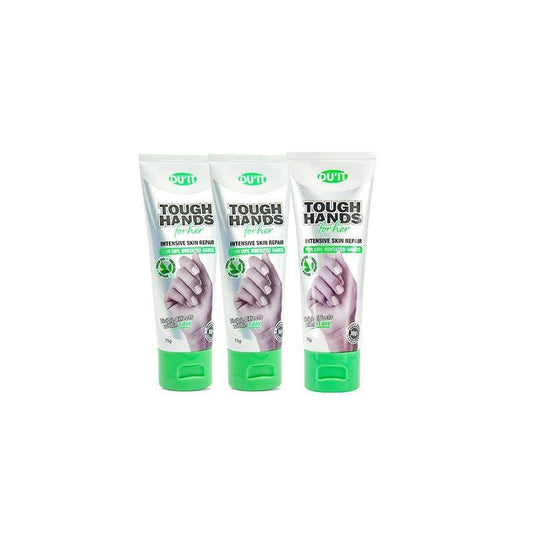 DU'IT Tough Hands for Her Green Tea 75g | Anti-Aging Hand Cream 3Pack