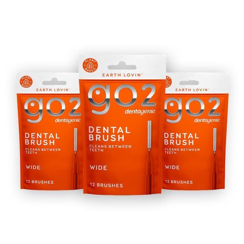 Load image into Gallery viewer, Dentagenie Dental Brush Wide 12 x 3 Multipack
