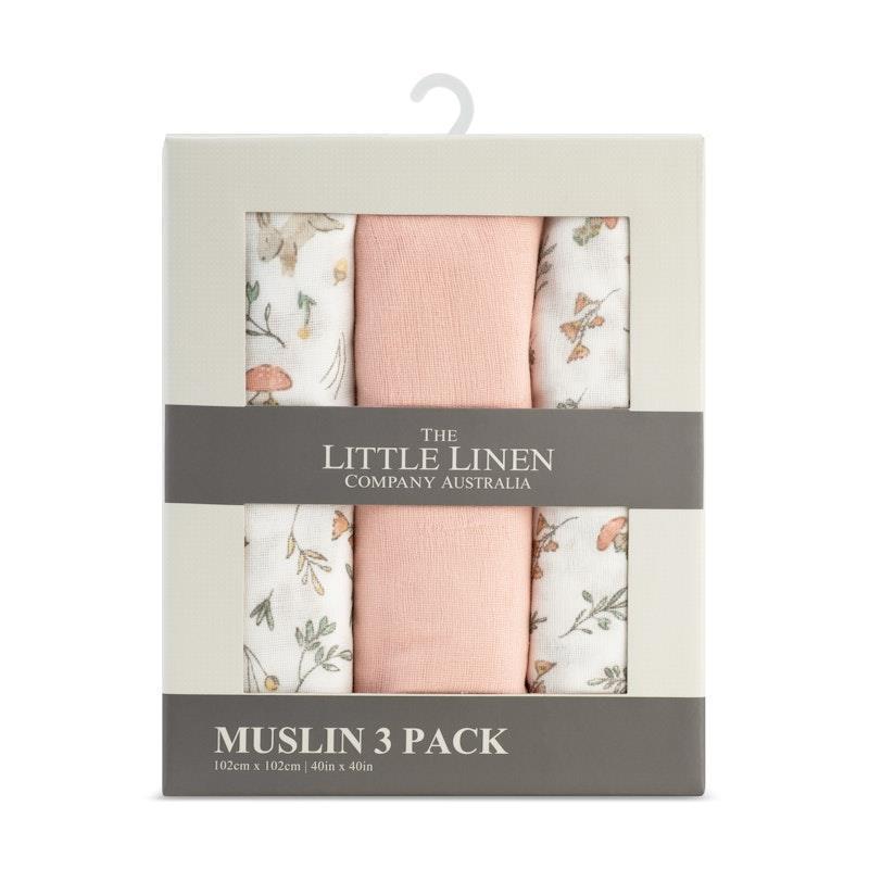 Load image into Gallery viewer, The Little Linen Company Muslin 3pk Wrap Harvest Bunny
