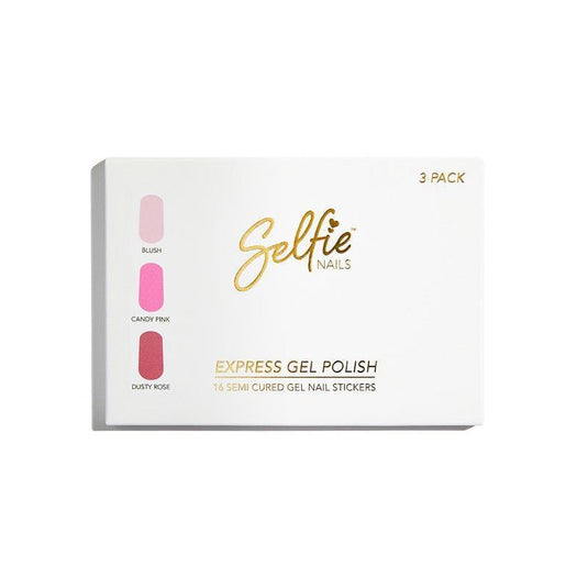 Selfie Nails Express Gel Polish Blush / Candy Pink / Dusty Rose Mixed Pack