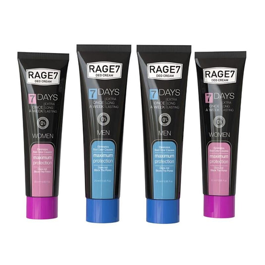RAGE7 Deo Cream - 25ml Men & Women Family Pack