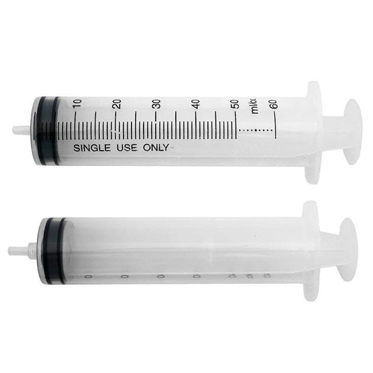 Livingstone Syringe Luer Slip Tip Eccentric Off Centre Nozzle Non-Sterile 60ml
