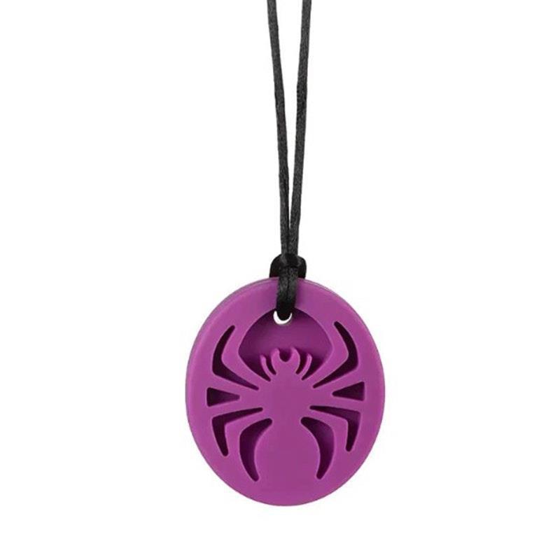 Load image into Gallery viewer, Sensory Safari Sensory Necklace Spider Purple

