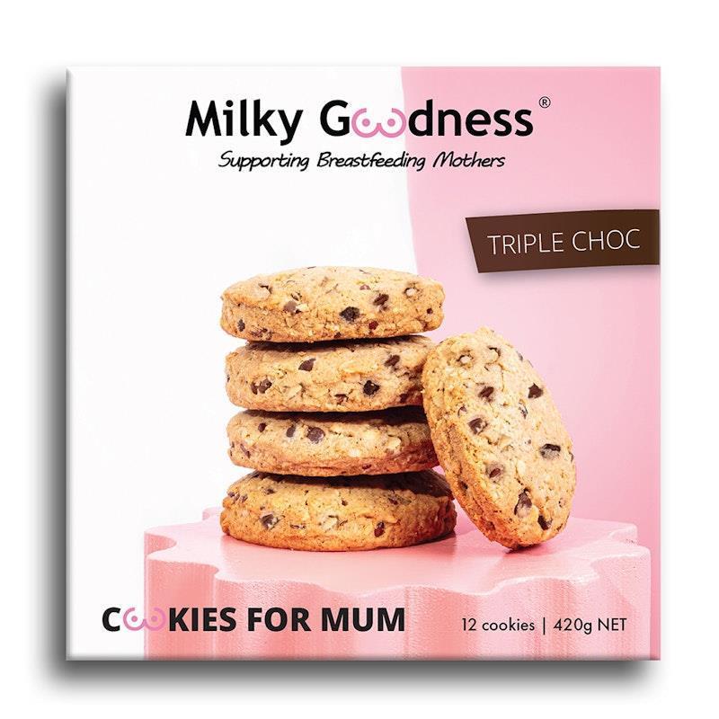 Load image into Gallery viewer, Milky Goodness Triple Choc Lactation Cookies 12Pack
