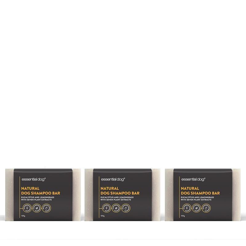 Load image into Gallery viewer, Essential Dog Solid Dog Shampoo Bars Neem Seed, Lemongrass and Eucalyptus 3x100g
