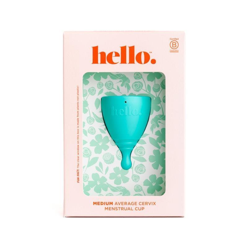 Load image into Gallery viewer, Hello Period Average Cervix Cup Blue MED
