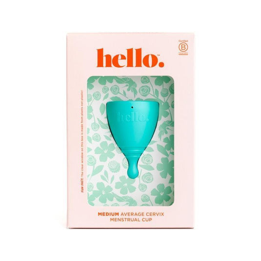 Hello Period Average Cervix Cup Blue MED