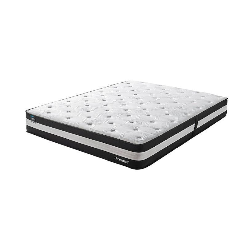 Load image into Gallery viewer, DreamZ Cooling Mattress Pocket Spring Euro Top Bed Foam 5 Zone King
