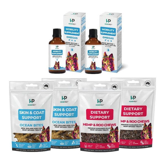 Hemp Pet Skin & Coat for Dogs Bundle