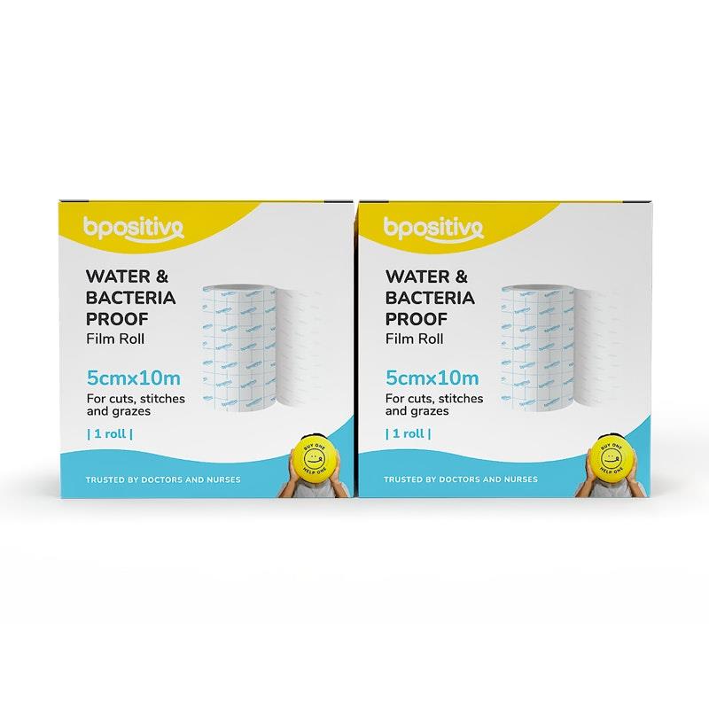 Load image into Gallery viewer, bpositive Water &amp; Bacteria-Proof Roll 5cmx10m 2Pack
